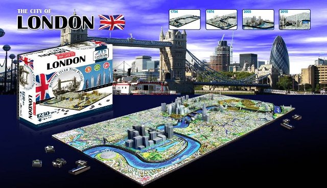 4D puzzle London - Detail