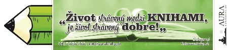 Život s knihami - záložka do knihy Auraknihy