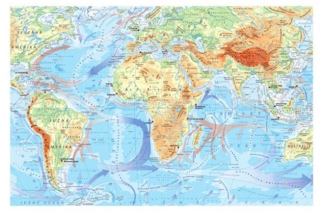 Školský atlas sveta - ukážka