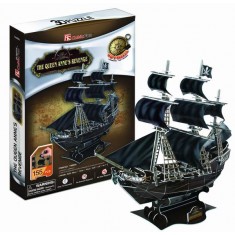 Pirátska loď - Pomsta kráľovnej Anny - 3D Puzzle
