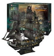 Pirátska loď - The Queen Anne's Revenge LED 3D puzzle